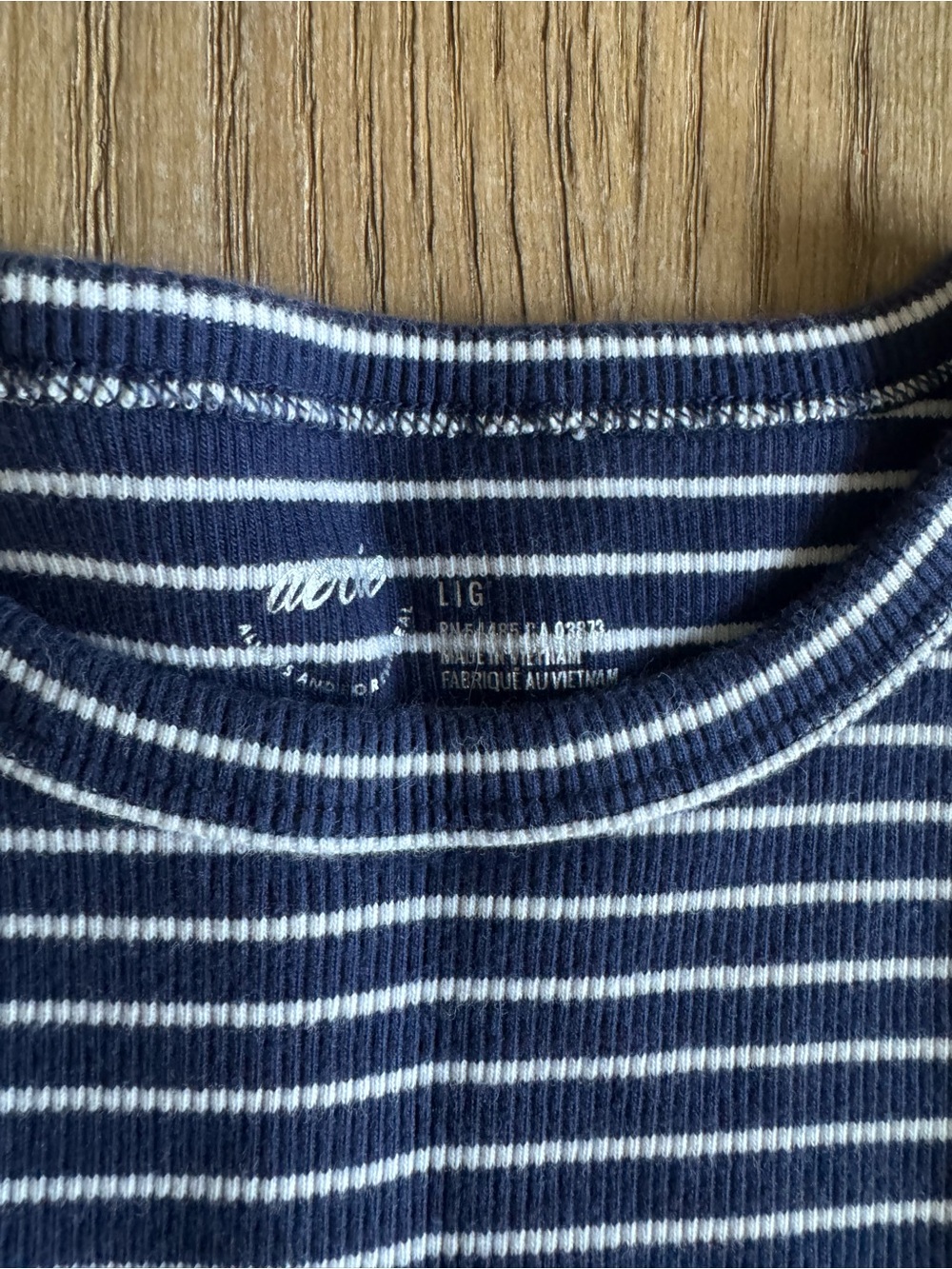 Aerie Blue and White Striped Tank Top - Picture 2 of 4